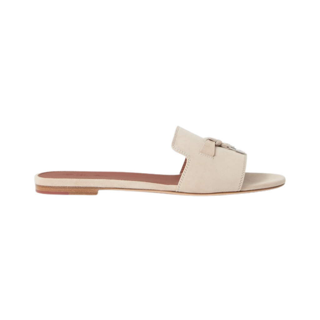 Loro piana summer charms sandal raw cashmere