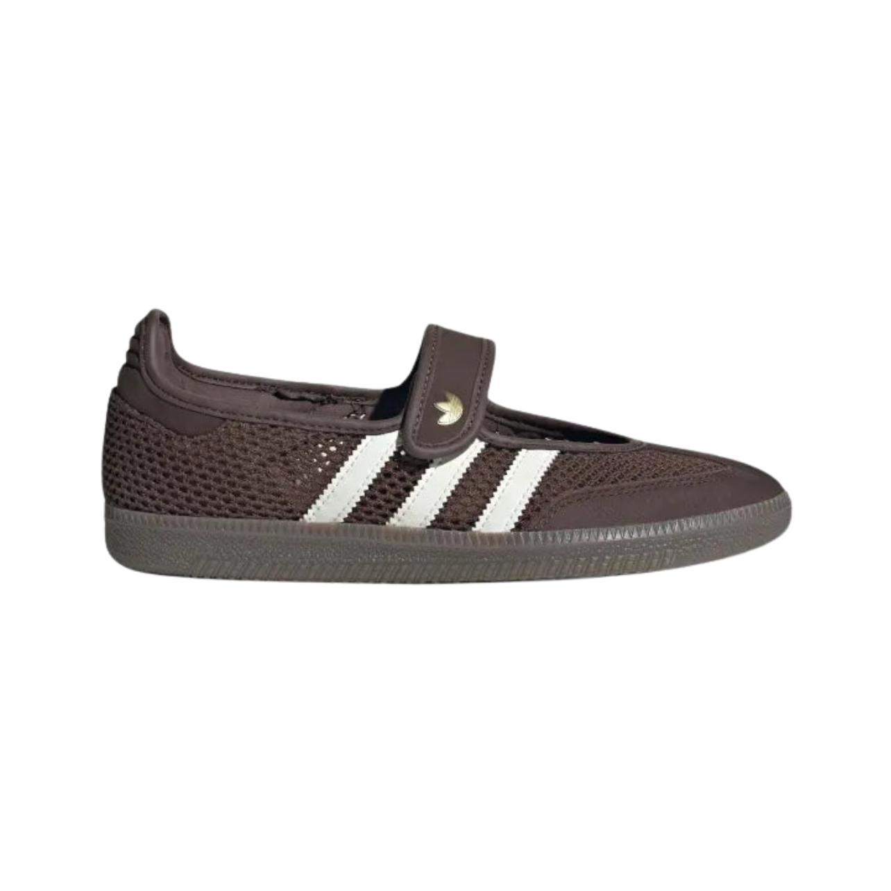 Adidas Samba Jane Mary Jane Shoes Brown Jade White