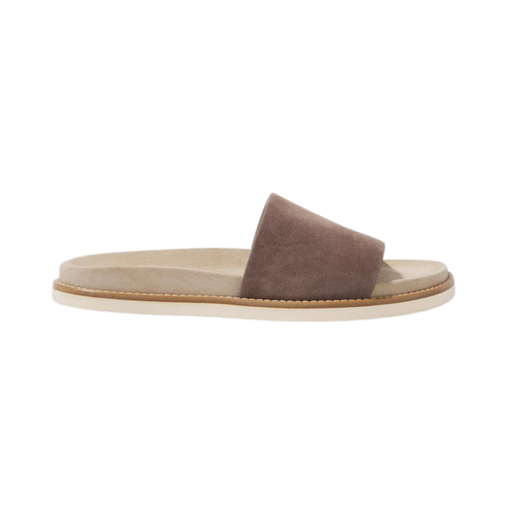 Brunello cucinelli suede slippers brown