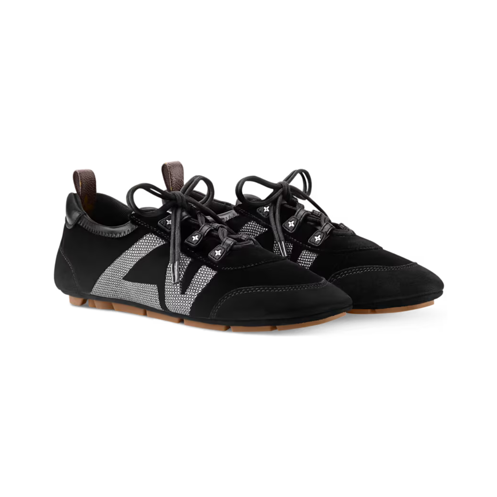 Louis vuitton lv sneakerina black velvet sneakers