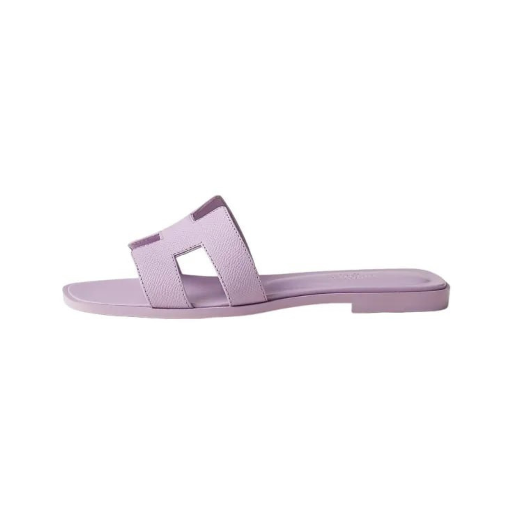 Hermès Oran sandal in Violet Amethyst