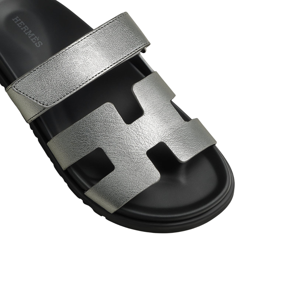 Hermès Chypre Sandals 'Gris Argenté'