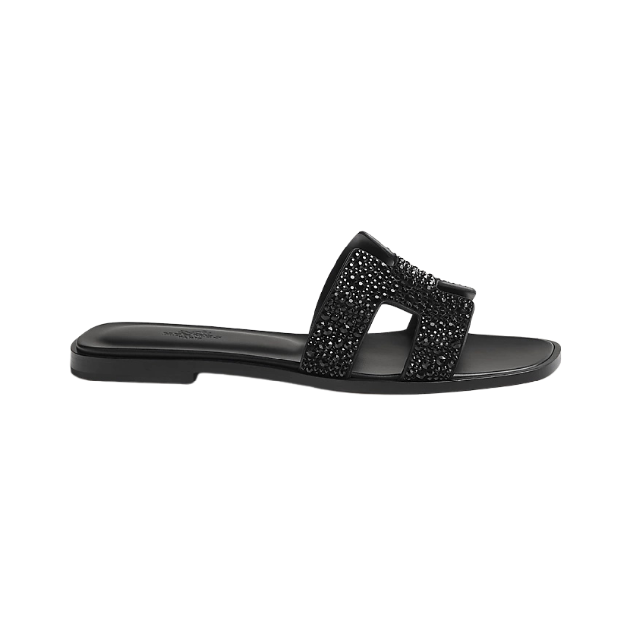 Hermes oran sandal noir