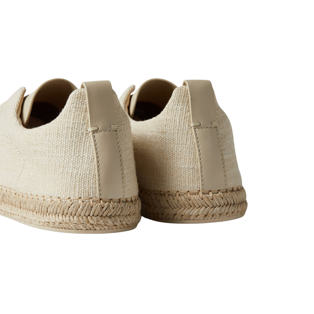 Hermes Triple Stitch™ Espadrilles - Off White Linen Blend and Leather
