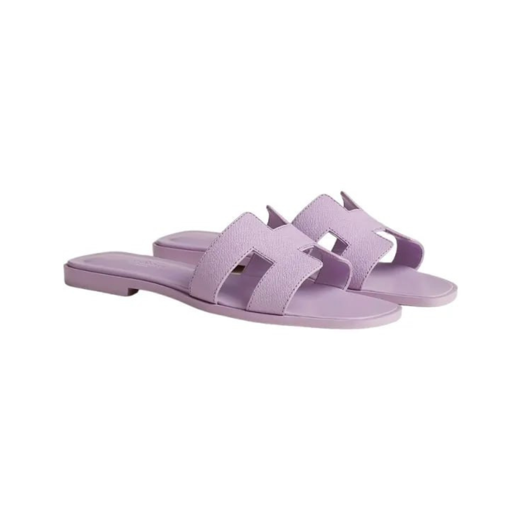 Hermès Oran sandal in Violet Amethyst