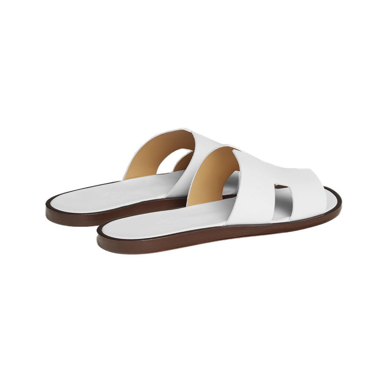 Hermes Izmir Sandal Blanc Smooth Calfskin Leather