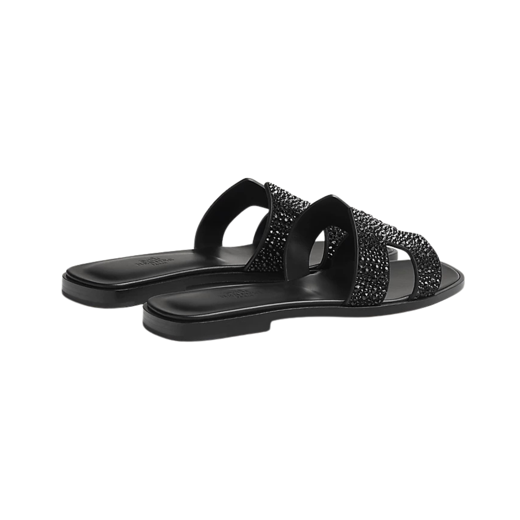 Hermes oran sandal noir