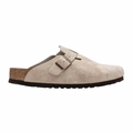 Birkenstock Wide Boston Soft Footbed - Taupe