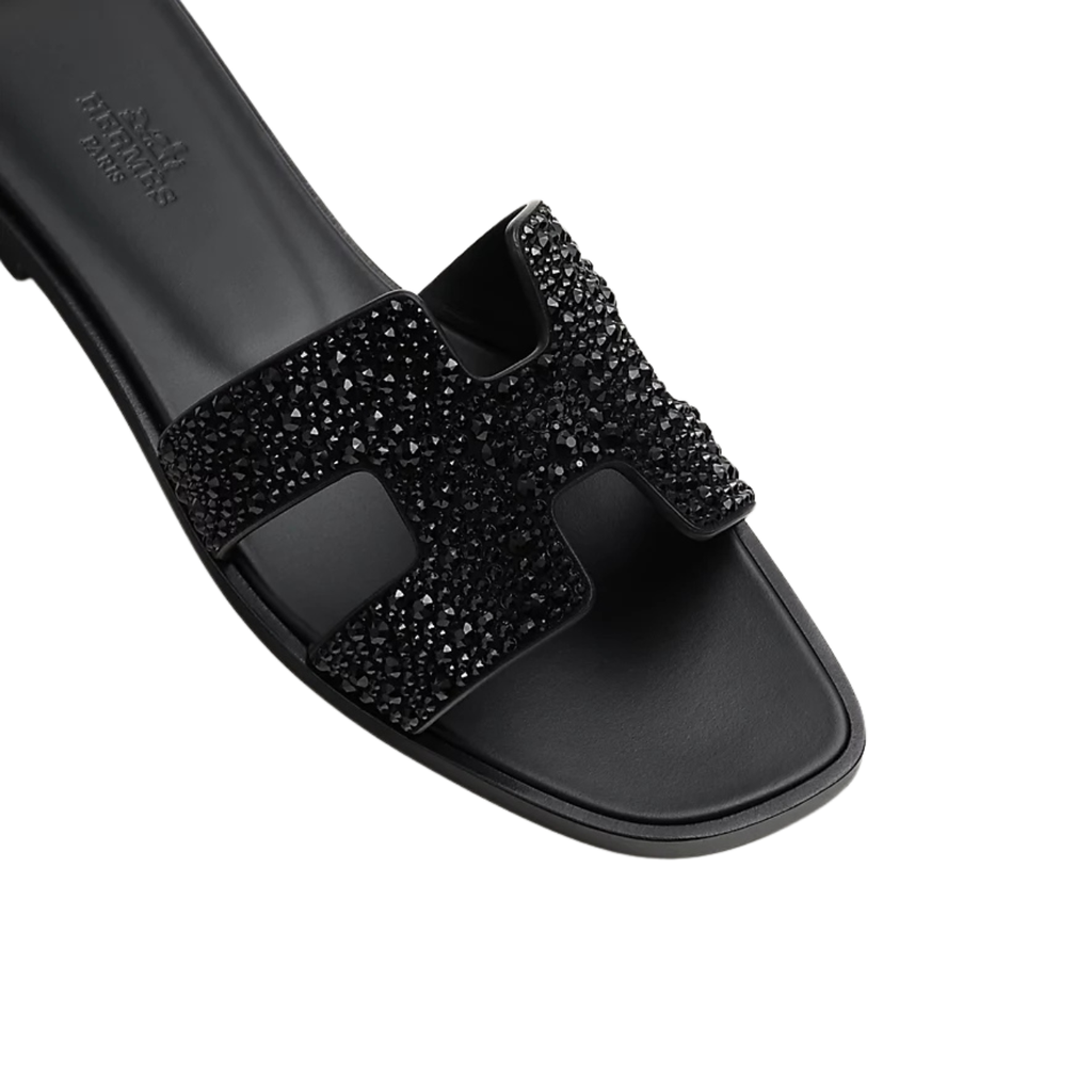Hermes oran sandal noir