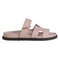 Hermes Chypre Sandal – Pink Suede