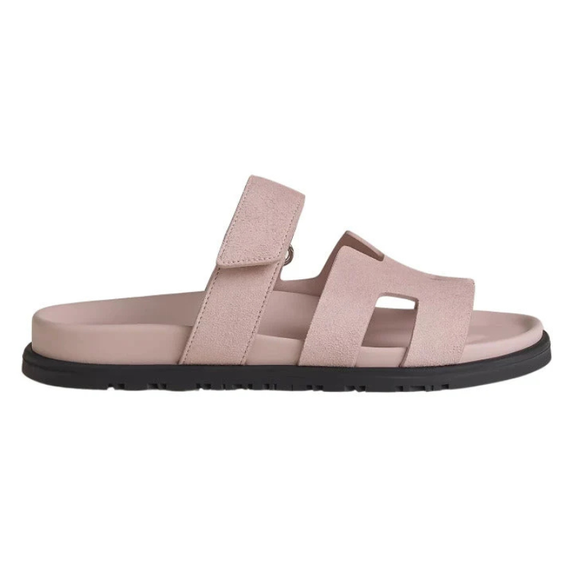 Hermes Chypre Sandal – Pink Suede